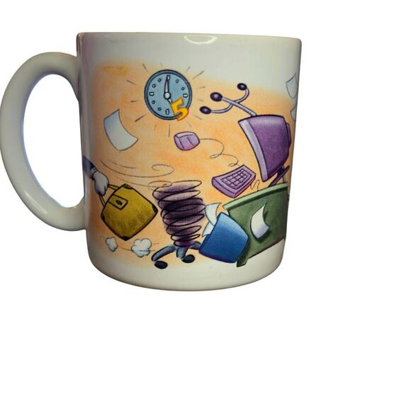 The Disney Store Donald Duck “The Clock Watcher" Office Big Mug Walt Disney - Picture 2 of 5